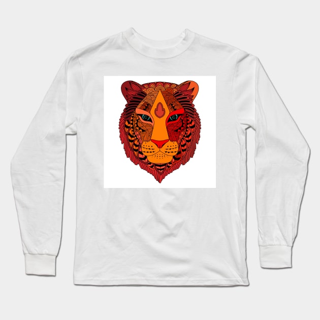 Animal Faces 226 (Style:2) Long Sleeve T-Shirt by luminousstore